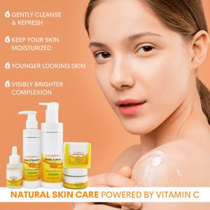 Set de Cuidado Facial con Vitamina C, 5 Piezas, Marca Privada, Jabón, Crema, Sérum, Limpiador, Loción - Product Image 5