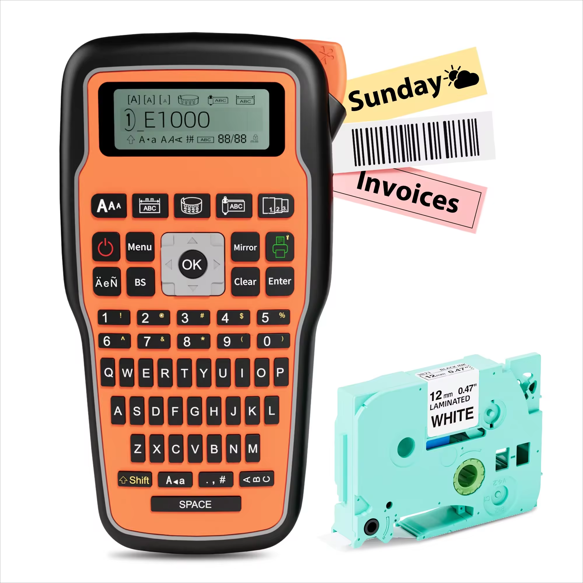 เครื่องพิมพ์สีส้ม+1 เทปฉลาก