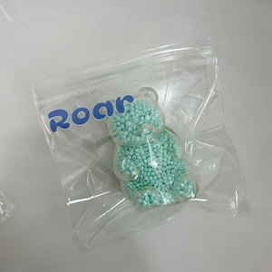 GL ASMR Squishy artisanal, Ours à presser sonore, Jouets sensoriels anti-stress, Chat Squishy sensoriel avec perles colorées - Product Image 6