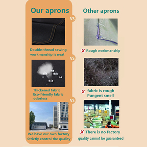 2025 OEM Biểu Tượng Tùy Chỉnh Nhiệm Vụ Nặng Nề Bông Ren Nhà Bếp Tạp Dề Cho Phụ Nữ Phụ Nữ Đầu Bếp Nấu Ăn Cắt Tóc Không Thấm Nước Màu Sắc Đồng Bằng Tái Sử Dụng - Product Image 2