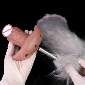 S8604-MW1and S8604-MW2 deux couleurs <span class=keywords><strong>de</strong></span> bouchons anaux avec queues conviennent à l'habillage des ancres <span class=keywords><strong>de</strong></span> <span class=keywords><strong>bateau</strong></span> en silicone grands bouchons anaux - Product Image 4