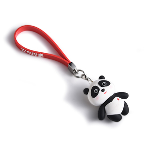 Llaveros 3D de PVC con Logotipo Personalizado, Lindos Pandas de Silicona, Precio de Fábrica - Product Image 2