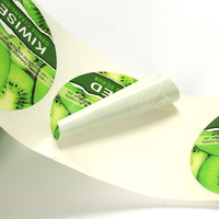 Rouleau d'étiquettes adhésives personnalisées imperméables de haute qualité pour produits cosmétiques, idéal pour l'étiquetage des soins de la peau et la promotion de la marque