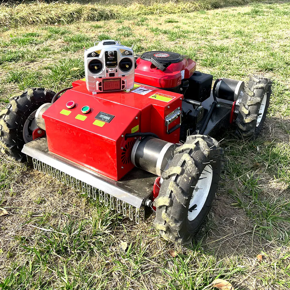 להתאמה אישית רובוט מכסחת דשא הנע עצמי שלט רחוק הליכה טרקטור גינה דשא חיתוך מכונה