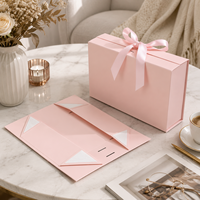 Boîtes de présentation de bijoux en carton rigide portables en gros avec revêtement UV pour emballage cadeau personnalisé - Fermeture magnétique écologique