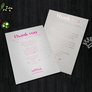 Cheaper Wholesale Thank You Craft Card Biodegradable Greeting Cards With Good Product Quality