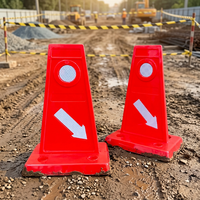 Poteau de signalisation de sécurité pour parking, réfléchissant prismatique, haute élasticité
