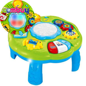 Table de chaise 2 en 1 pour bébé, jouet éducatif, musical, éclairage, pour enfant - Product Image 1