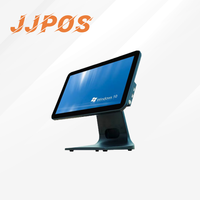 Système de point de vente tactile de 15 pouces pour ordinateur de bureau avec écran client, caisse enregistreuse, système de gestion de restaurant et facturation