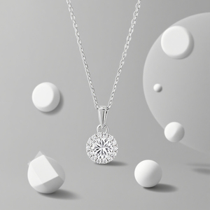 मोइससानाइट गहने थोक महिलाओं के सुंदर गोल उच्च गुणवत्ता वाले मोइससानाइट लक्जरी पेलेंट हार निर्माता - Product Image 6