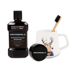 Enjuague Bucal Portátil de Carbón Activado de 250 ml con Logotipo Personalizado para Refrescar el Aliento - Product Image 5