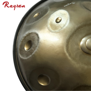 Raysen Edelstahl Handpan 53cm Doppellagige Ergonomische Handtrommel für Professionelle Klangheilung 12+4 Töne D Kurd - Product Image 3