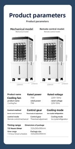 Enfriador de Aire Evaporativo de Alta Calidad, Ventilador de Aire Portátil para Uso en Interiores - Product Image 6