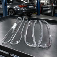 Kit de 4 caches de lentilles de feux arrière transparents imprimés en 3D sur mesure (SLA), en résine transparente, pour prototypes de lampes automobiles, petite série, OEM sans moule