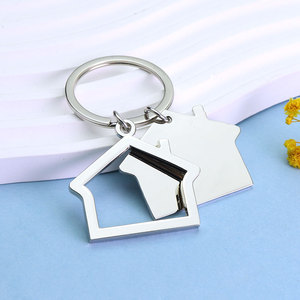 Personalised <strong>New</strong> <strong>Home</strong> <strong>Keyring</strong> Personalized OEM/ODM Laser Logo Metal Blank Hotel Room Keychain Custom House Key Chain - Product Image 2