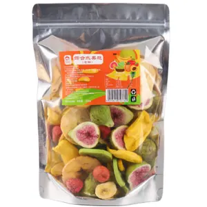 GT 250 gramos fresa higo crujiente liofilizado kiwi fruta manzanas fecha mezcla de frutas secas