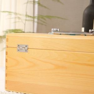 Cassetta per medicinali per uso domestico kit di pronto soccorso in legno vuoto portatile borsa per medicinali a due strati - Product Image 4