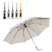Parapluie pliant automatique Easylock à ouverture inversée, logo personnalisable, article promotionnel, sangle élastique large, Easyroll, coupe-vent, pour adultes