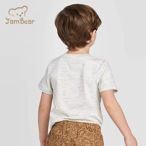 T-shirt <span class=keywords><strong>per</strong></span> bambini in cotone biologico, modello Henley, a maniche corte, <span class=keywords><strong>per</strong></span> bambini e ragazzi. - Product Image 2