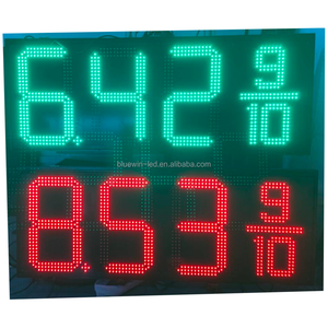 Pantalla LED para exteriores al por mayor 8.889/10 rojo con señalización digital verde y muestra señales de gas - Product Image 5