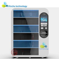 Station de prêt et de retour de livres en libre-service de style casier intelligent pour bibliothèque, avec reconnaissance faciale, écran tactile de 215 pouces et lecture RFID
