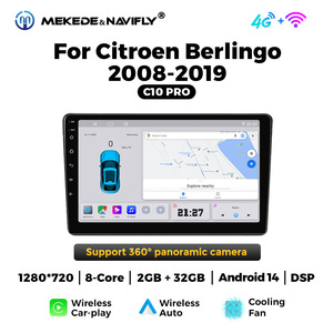 MEKEDE & NAVIFLY X SERIES Android Car GPS Navigation 1280*720 Resolution Car-play para Citroen <span class=keywords><strong>Berlingo</strong></span> 2008-2019 - Product Image 4