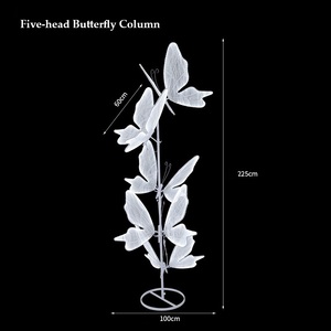 Lt250047 Hot Bán Đám Cưới Đạo Cụ Khổng Lồ Bướm Đèn <span class=keywords><strong>LED</strong></span> Sáng Bướm Cột Cho Đảng Thu thập Trang Trí Đám Cưới - Product Image 3