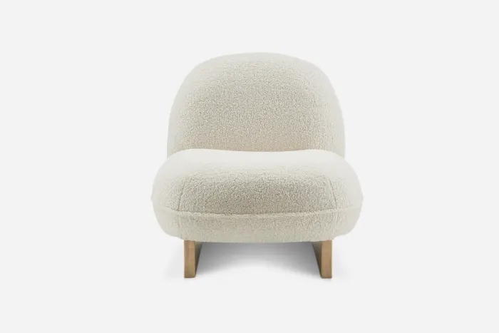 Nordic Living Room Chair Wool Fabric Luxury Single Seater Sofa Accent Lounge Chairs Lazy Armchair