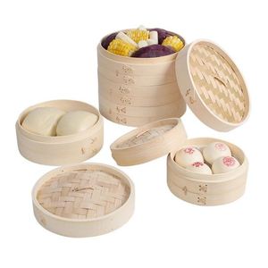 Cuiseur vapeur pliable en acier inoxydable <span class=keywords><strong>pour</strong></span> la cuisson, avec panier vapeur en bambou et cuiseur vapeur à <span class=keywords><strong>couscous</strong></span> en bois <span class=keywords><strong>8</strong></span> compartiments - Product Image 1