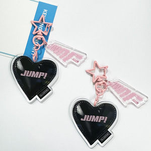 Spot BP UV Printing Pattern Three-Tour Acrylic PVC Key Chain Pendant with Star Design Souvenir Decoration - Product Image 1