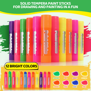 12 Colores, <span class=keywords><strong>Pintura</strong></span> en Barra de Óleo Sólido de Secado Rápido, Crayón Fluorescente, <span class=keywords><strong>Pintura</strong></span> Témpera, para Dibujar, Pintar, Graffiti, Manualidades, Material de Arte para Niños - Product Image 4