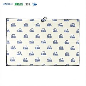 Toalla de Golf Personalizable con Impresión, Material Ecológico de Poliéster/Poliamida, Diseño Impreso por Sublimación para Uso Promocional - Product Image 1
