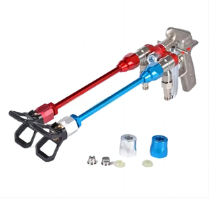 Accessoires pour pulvérisateur sans air, pistolet <span class=keywords><strong>de</strong></span> pulvérisation à double tête à angle réglable pour mélange externe <span class=keywords><strong>de</strong></span> composants multiples, pour peinture et matériaux AB - Product Image 1