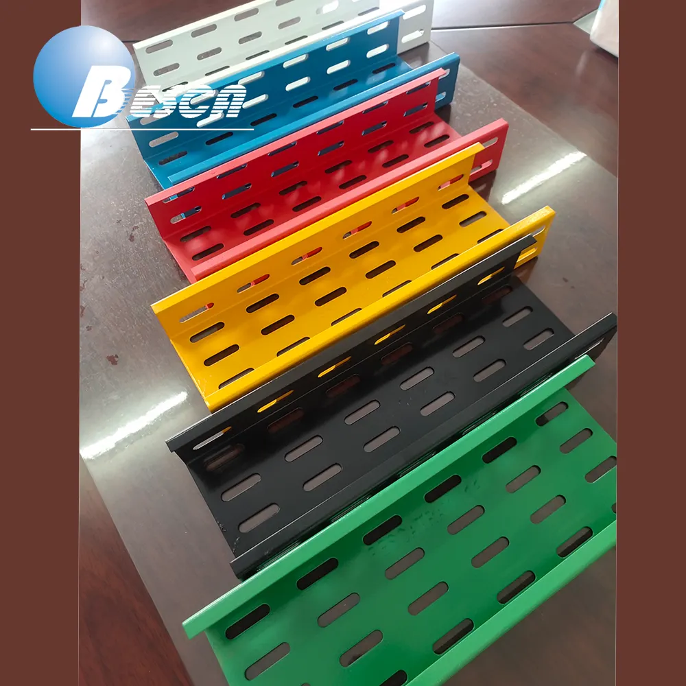 Metal Cable Tray Steel Metal Galvanized Colorful Punching Holes Cable Tray And Cable Tray Cover Roll Forming Machine