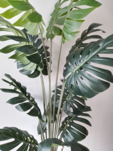 Haute qualité Real Touch plastique artificiel Monsteras feuilles plantes décoration extérieure arbre artificiel plante artificielle spécifique - Product Image 6