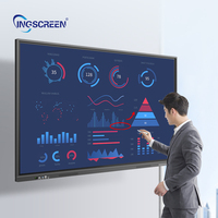 INGSCREEN Tableau blanc intelligent 55 pouces, écran tactile pour menu numérique de restaurant, panneau interactif, table, Android 14, 4K