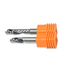 Fraise à queue simple en carbure 1/8 avec revêtement DLC, fraiseuse CNC, marque OEM Jialing, garantie 24 mois, 45HRC