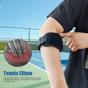 2 gói quần vợt khuỷu tay cú đúp cho nam giới và phụ nữ khuỷu tay đau cho viêm gân có thể điều chỉnh khuỷu tay Dây đai với nén Pad - Product Image 5