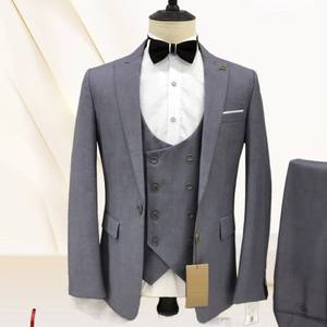 Moins cher Hommes Classique TR tissu 2 Pièces Slim Fit Suit bal groomsman costumes de <span class=keywords><strong>mariage</strong></span> en stock - Product Image 1