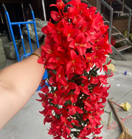 Nouvelle Collection 2026 : Branche de Bougainvillier Artificielle à 12 Branches, Fleurs en Soie pour Décoration de Plafond