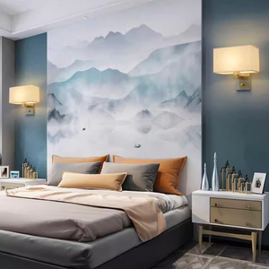 Bán buôn vải hiện đại tường chiếu sáng Fancy trang trí USB đèn tường cho phòng ngủ phòng khách cầu thang hành lang Led E26 sắt cơ sở - Product Image 4