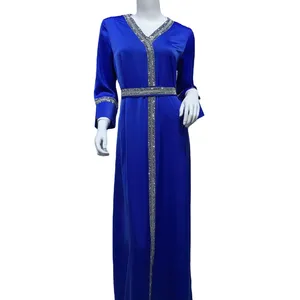 Made To OrderNew Ramadan Eid Ladies Muslim Kaftan Dresses Middle East Abaya Kimono Dubai Maxi Dress Jalabiya