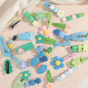 सुंदर कैंडी रंगीन फूलों के बालों की क्लिप गौण बाल बाल क्लिप छोटे लड़की के लिए बाल कटवाने के लिए तैयार - Product Image 4