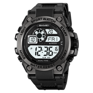 Orologio sportivo digitale cronografo da uomo SKMEI 2318 in lega con allarme impermeabile - Product Image 4