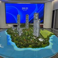 Maqueta Arquitectónica a Escala 1:100, Diseño de Modelo de Edificio en 3D con Materiales Personalizados e Iluminación LED