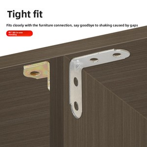 Connecteur d'angle à 90 degrés en fer, code d'angle en forme de fleur de prunier, connexion en forme de L, accessoires de meubles pour support d'étagère - Product Image 5