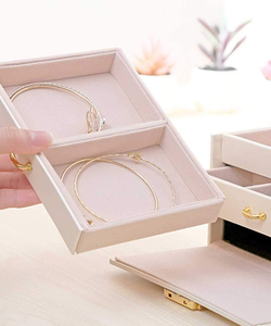 Manufacturer Wholesales High-end PU Large Capacity <b>Storage</b> Boxes, <b>Rings</b>,pendants, Necklaces, Jewelry Boxes,jewelry <b>Storage</b> Boxes - Product Image 3