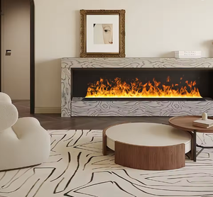<span class=keywords><strong>Chimenea</strong></span> de Vaporización Lineal RGB con Cambio de Color Completo, Llama Personalizable, Creador de Atmósfera Dinámica, Decoración de Pared para Cafetería, Bar, Salón - Product Image 4