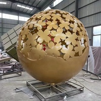 Ornements décoratifs de grande sculpture abstraite extérieure en paysage immobilier d'acier inoxydable faits sur commande