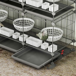 Kuşlar papağan üreme kafesleri uçuş kafesi Metal büyük pet ev kuşlar için istiflenebilir kuş kafesi Parakeets - Product Image 2